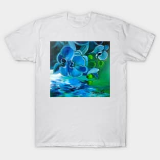 Blue fantasy Orchid T-Shirt